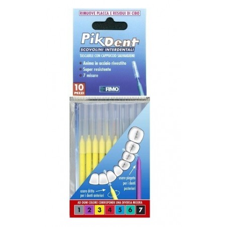 Fimo Pikdent Stuzzicolino 3 Giallo 10 Pezzi