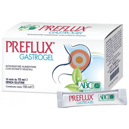 A. B. C. Trading Preflux Gastrogel 10 Stick Pack Da 15 Ml