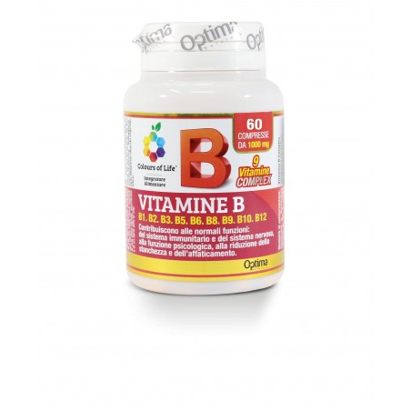 Optima Naturals Colours Of Life Vitamine B Complex 60 Compresse 1000 Mg