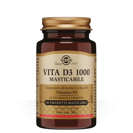 Solgar It. Multinutrient Vita D3 1000 100 Tavolette Masticabili