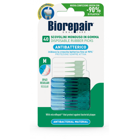 Coswell Biorepair Oral Care Antibatterico 40 Scovolini Monouso Spazi Regolari