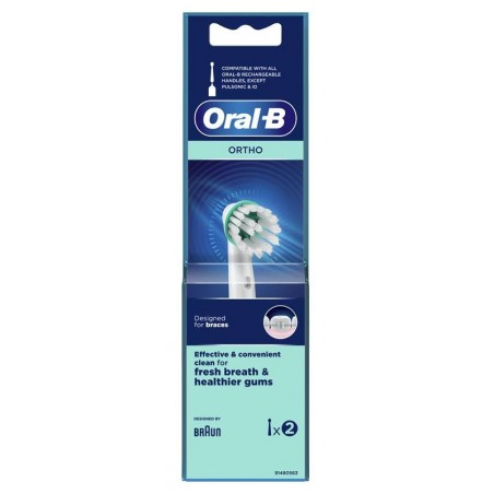 Procter & Gamble Oralb Ortho Od17 Testina Per Spazzolino Elettrico 2 Pezzi