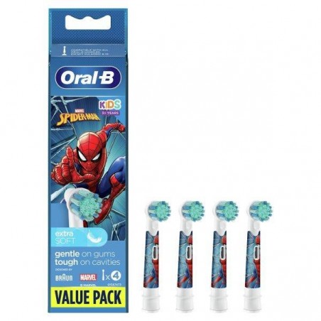 Procter & Gamble Oralb Power Refill Eb10 Spiderman 4 Pezzi