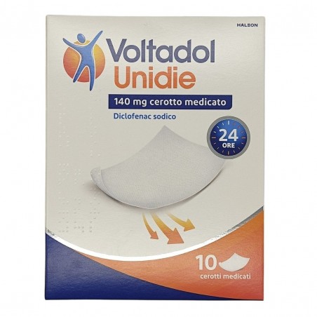 Voltadol Unidie Cerotto Antifiammatorio 140 mg Diclofenac 10 Cerotti Medicati durata 24h