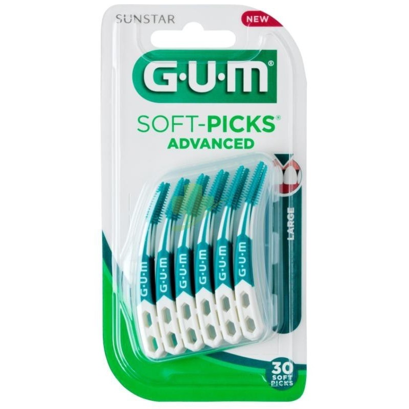 Sunstar Italiana Gum Softpicks Advance Scovolino Large Gomma 30 Pezzi