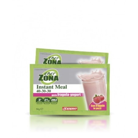 Enervit Enerzona Instant Meal Fragola Yoghurt 1 Busta Da 50 Grammi