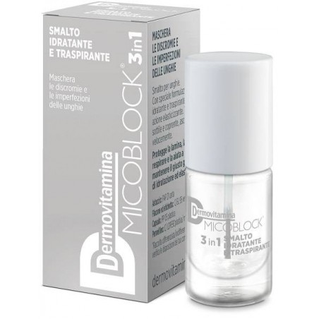 Pasquali Dermovitamina Micoblock Smalto Base&top Coat 19 Trasparente 5 Ml