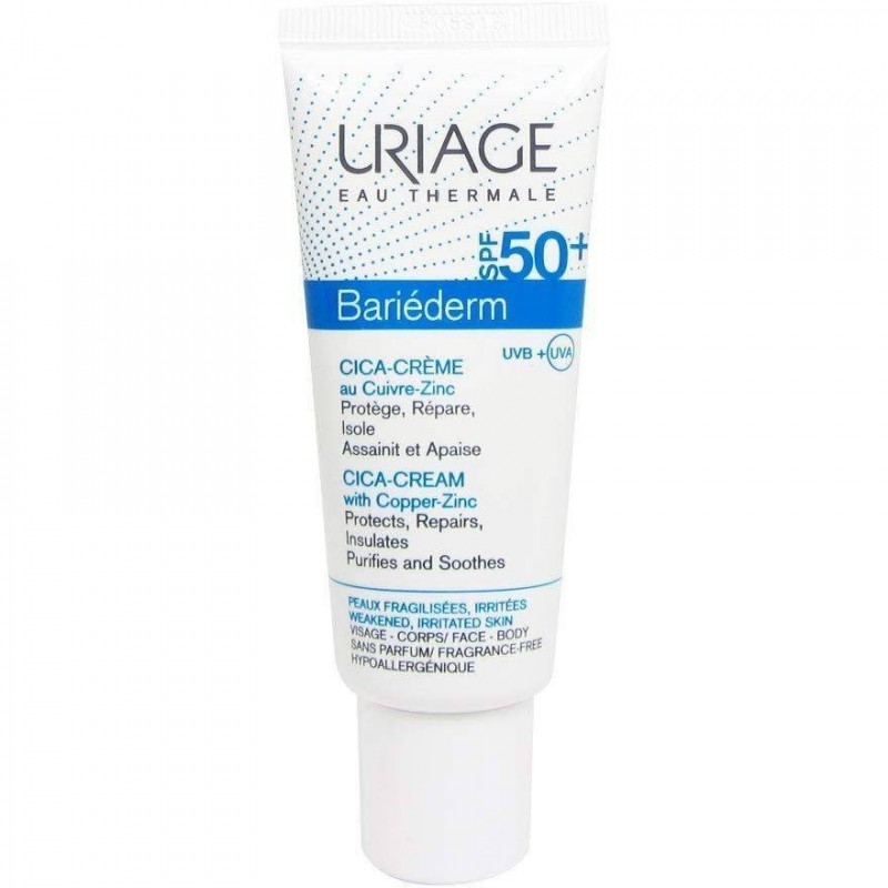 Uriage Laboratoires Dermatolog Bariederm Cica-crema Spf50+ 40 Ml