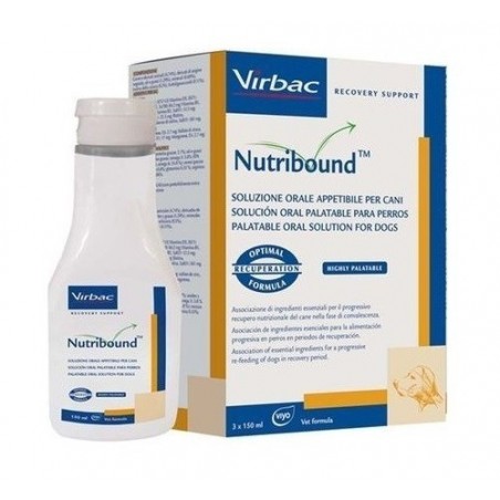 Virbac Nutribound Soluzione Orale Appetibile Per Cane 3 Flaconi Da 150 Ml