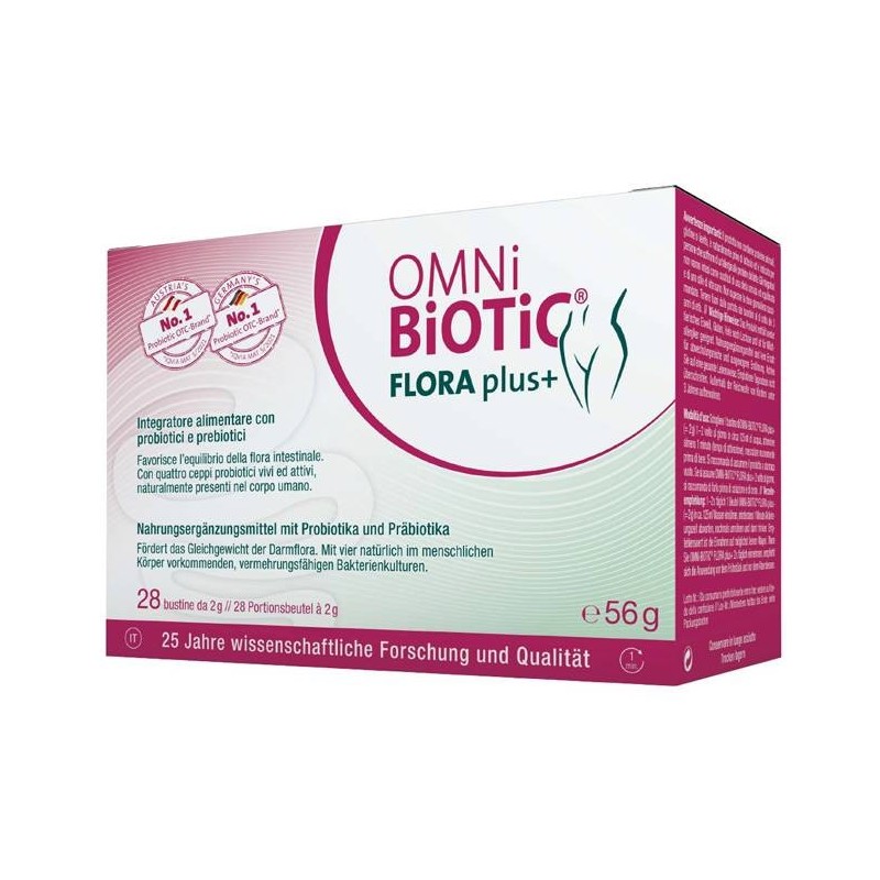 Institut Allergosan Gmbh Omni Biotic Flora Plus+ 28 Bustine Da 2 G