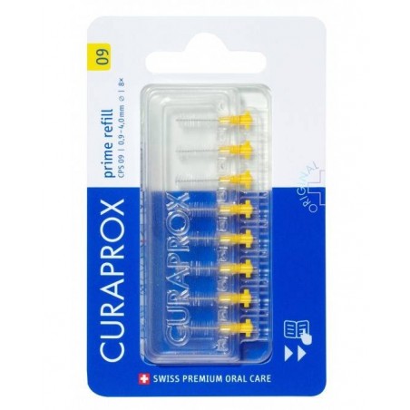 Curaden Ag Curaprox Capsule 09 Scovolino Prime Refill Yellow 8 Pezzi