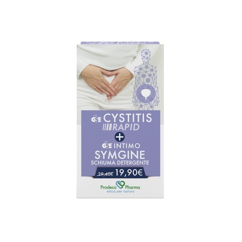 Prodeco Pharma Gse Cystitis Rapid 30 Compresse + Symgine Schiuma 100 Ml