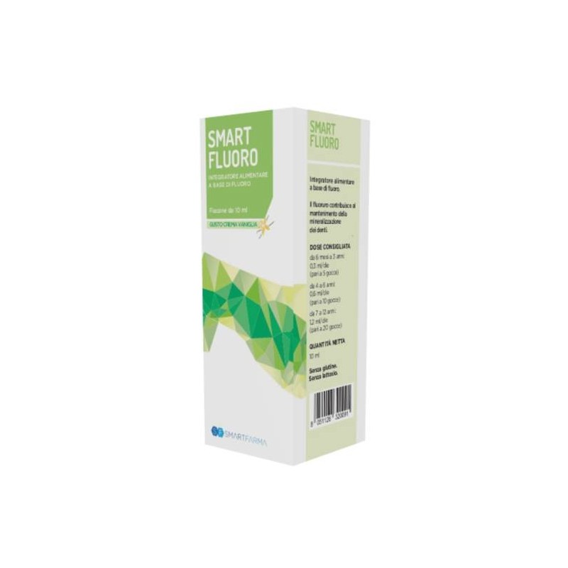 Smartfarma Smart Fluoro Gocce 10 Ml Gusto Crema Vaniglia