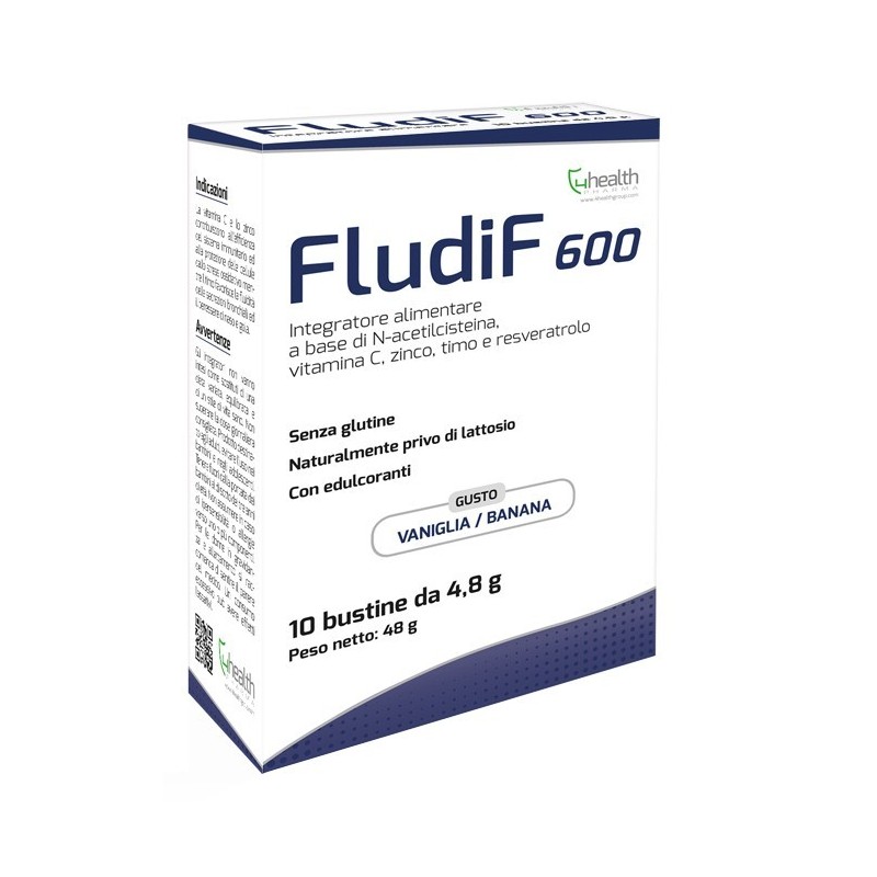 4 Health Fludif 600 Vaniglia/banana 10 Bustine