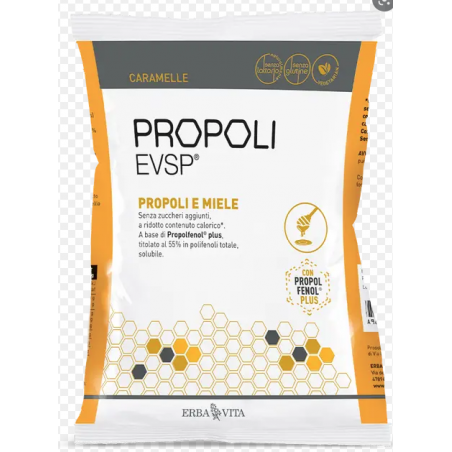 Erba Vita Group Propoli Evsp Caramelle Propoli Miele 65 G