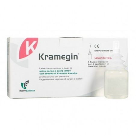 Pharmextracta Kramegin Lavanda Vaginale 5 Flaconi 100 Ml Con Cannula