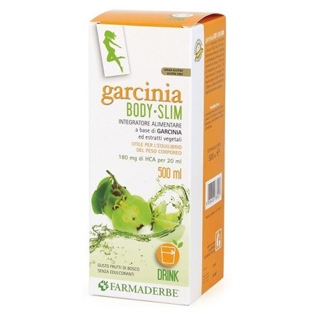 Farmaderbe Garcinia Body Slim Gusto Frutti Di Bosco 500 Ml