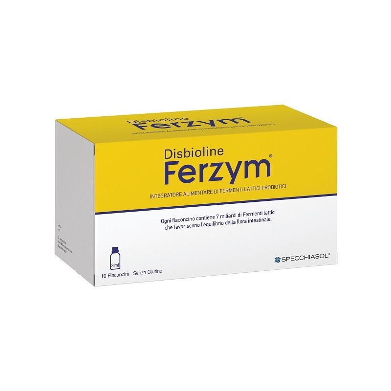 Specchiasol Disbioline Ferzym 10 Flaconcini Da 8 Ml