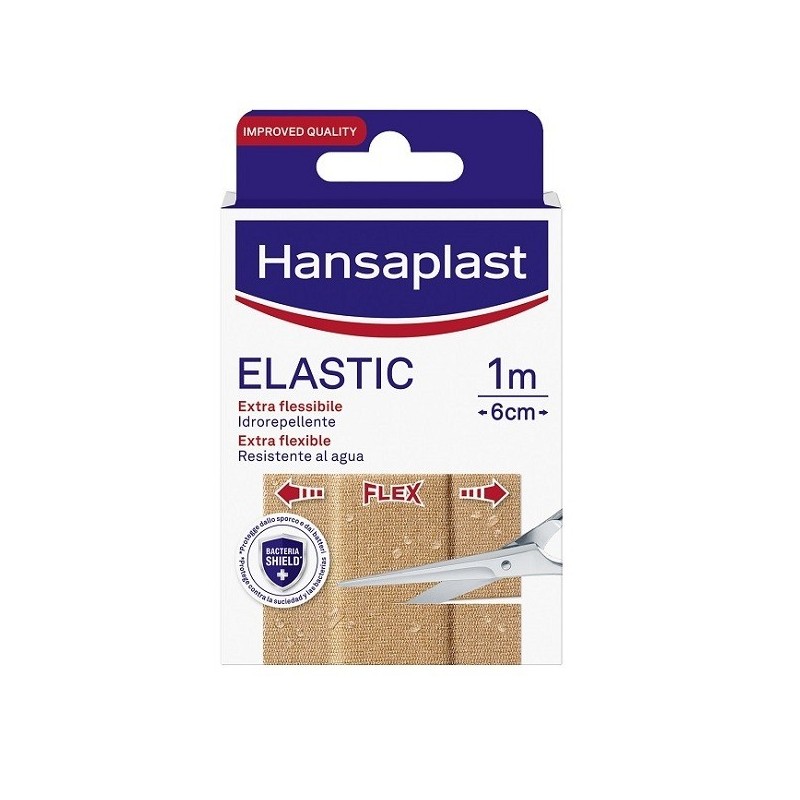 Beiersdorf Cerotto In Striscia Hansaplast Elastic Extra Flessibile 6 Cm Lunghezza 1 M 10 Pezzi