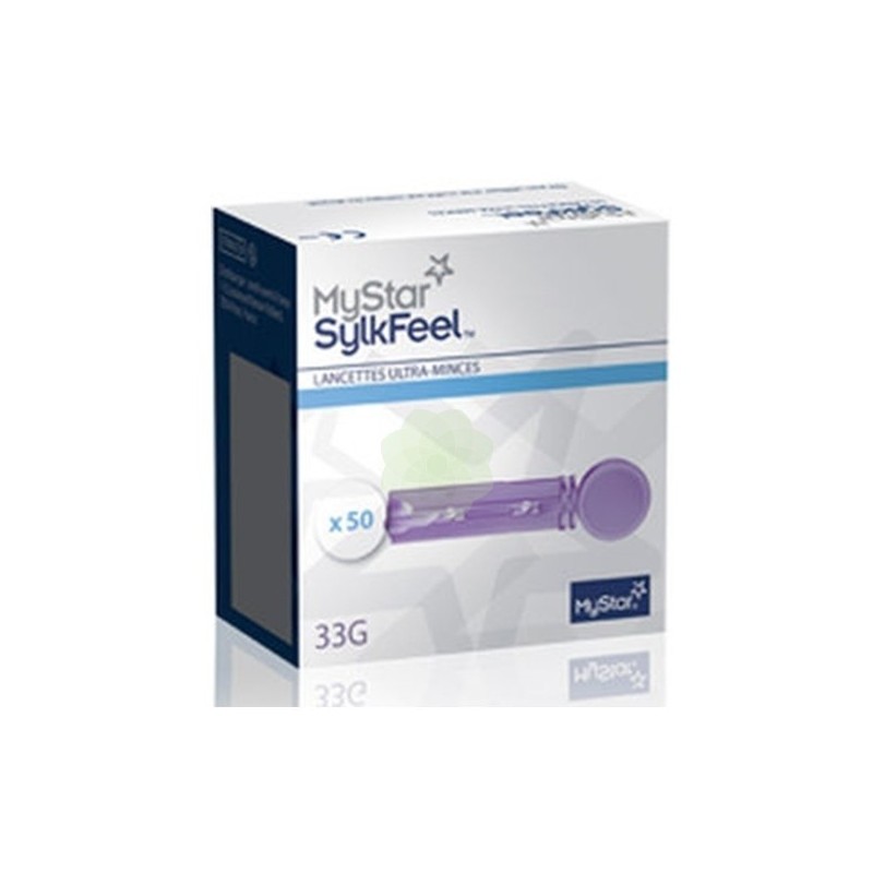 Sanofi Lancette Pungidito Mystar Sylkfeel Lancets 33 Gauge 50 Pezzi