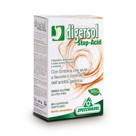 Specchiasol Digersol Stop-acid 20 Compresse Masticabili