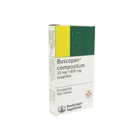 Opella Healthcare Italy Buscopan Compositum 10 Mg + 800 Mg Supposte N-butilbromuro Di Joscina + Paracetamolo