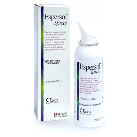 Biodue Soluzione Nasale Espersol Spray Ipertonica A Base Di Acqua Di Mare E Acido Ialuronico 0,02% 100ml