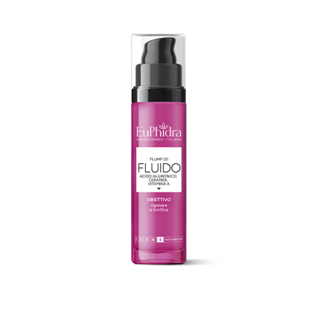 Euphidra Plump 3D Fluido Acido Ialuronico, Vitamina A e Ceramidi 50 ml