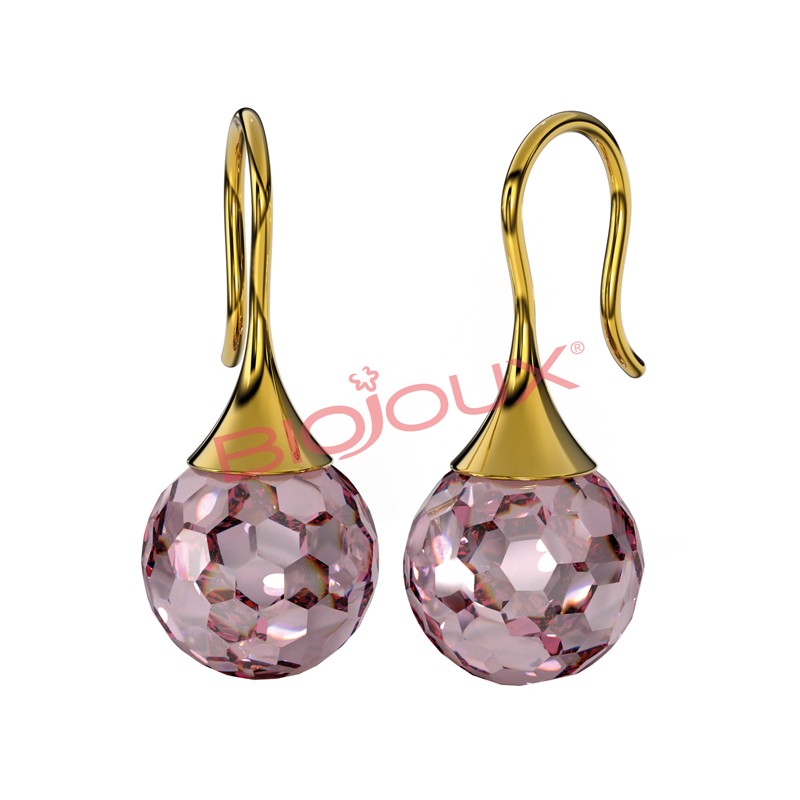 Sanico Bjt322 Orecchini Carmen Rosa Gold Plated