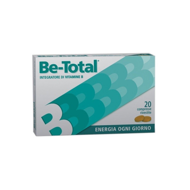 Be-total Integratore Alimentare di Vitamine del Gruppo B 20 Compresse Energizzante e Immunostimolante