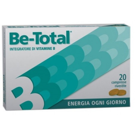 Be-total Integratore Alimentare di Vitamine del Gruppo B 20 Compresse Energizzante e Immunostimolante