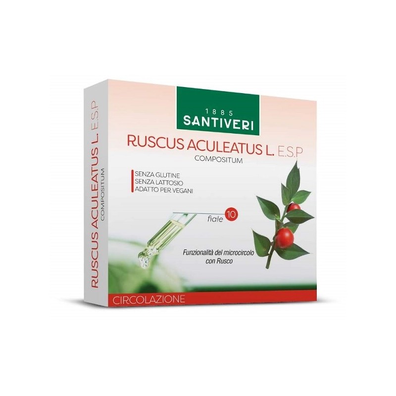 Santiveri Sa Ruscus Aculeatus Esp 10 Fiale Da 10 Ml