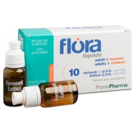 Promopharma Flora Liquido Adulti & Bambini 10 Flaconcini X 10 Ml