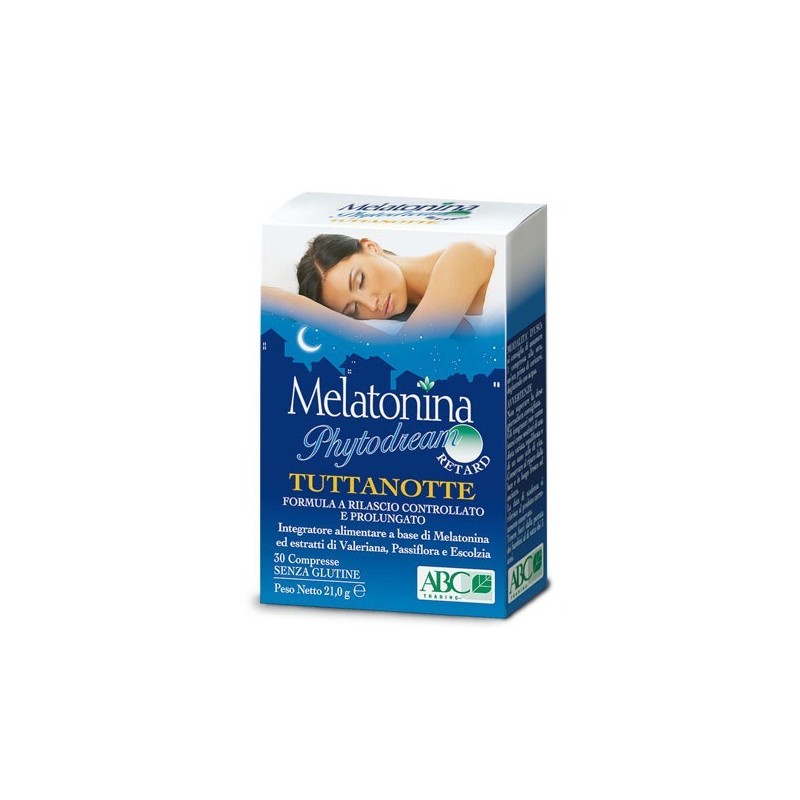 A. B. C. Trading Melatonina Phytodream Tuttanotte Retard 30 Compresse