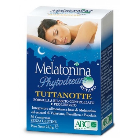 A. B. C. Trading Melatonina Phytodream Tuttanotte Retard 30 Compresse