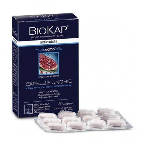 Bios Line Biokap Anticaduta Miglio Uomo Forte Con Tricofoltil 60 Compresse