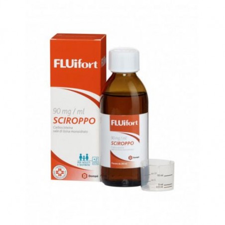 Fluifort 90 mg/ml Sciroppo per Tosse Grassa 200 ml Dompè