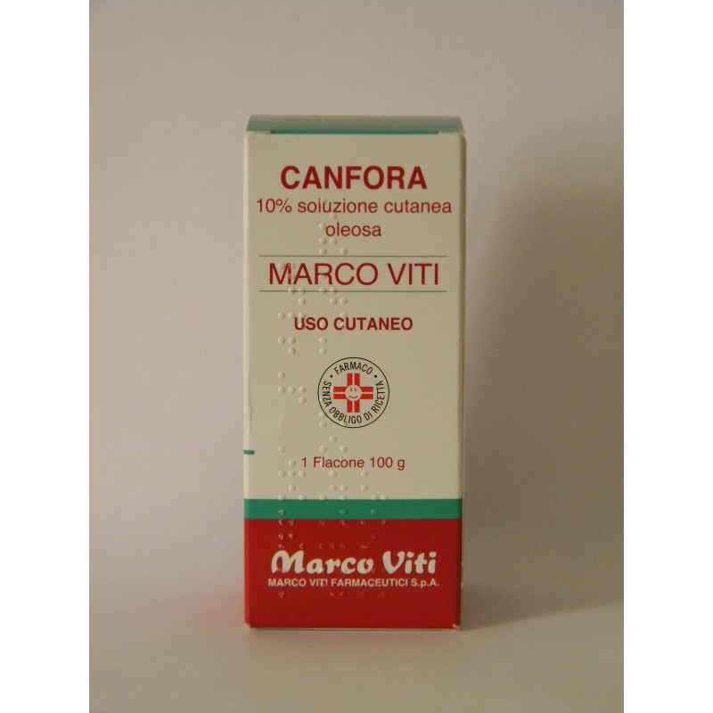 Marco Viti Farmaceutici Canfora Marco Viti 10 % Soluzione Cutanea Idroalcolica Canfora Marco Viti 10 % Soluzione Cutanea Oleosa 