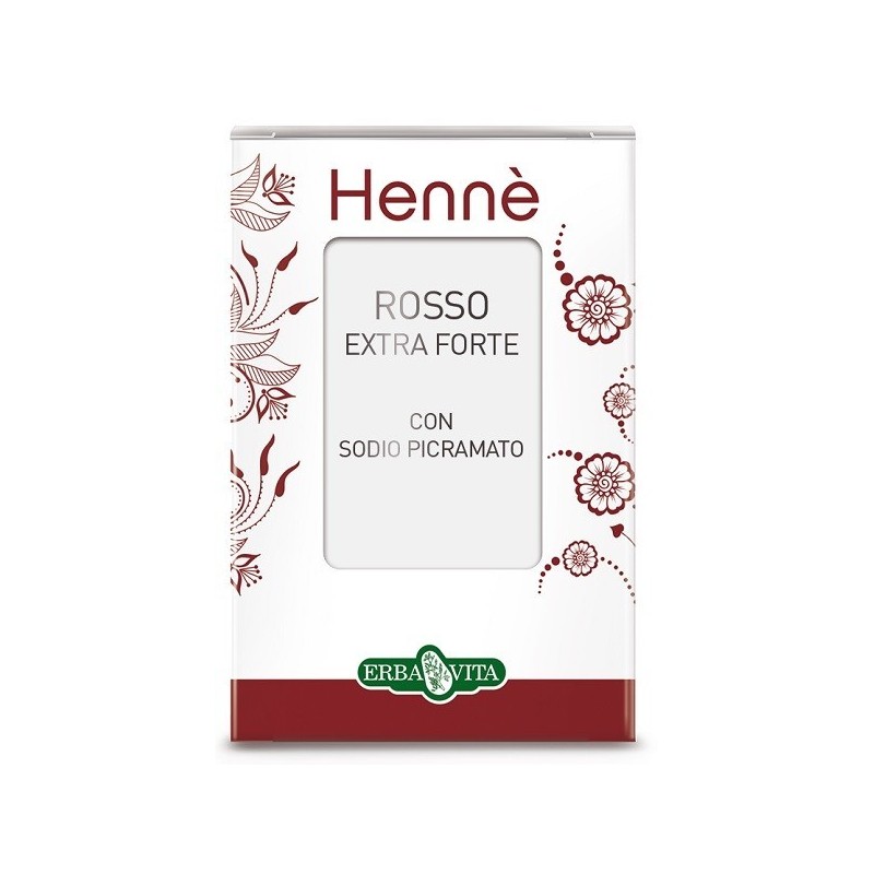 Erba Vita Group Henne Colorante Capelli Rosso Naturale Extra Forte