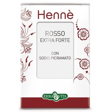 Erba Vita Group Henne Colorante Capelli Rosso Naturale Extra Forte