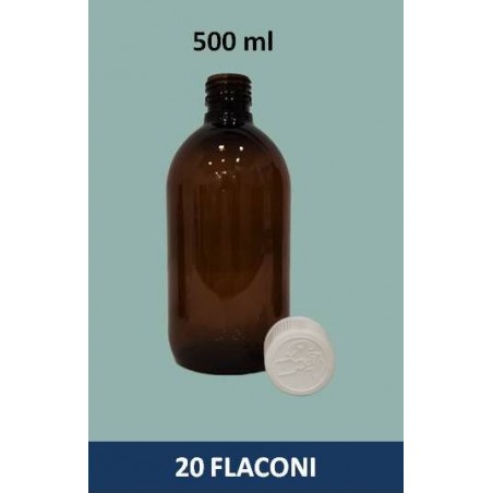 Stock 20 falconi in PET da 500 ml con tappo a vite