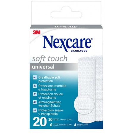 3m Italia Cerotto Nexcare Soft Touch 20 Pezzi Assortiti