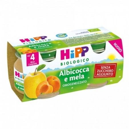 Hipp Italia Hipp Bio Omogeneizzato Albicocca/mela 2x80 G