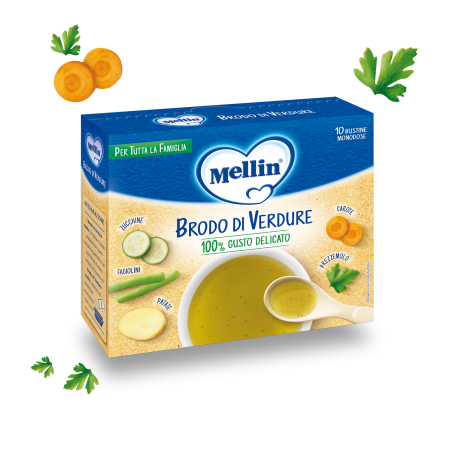 Danone Nutricia Soc. Ben. Mellin Brodo Di Verdure 10 X 8 G