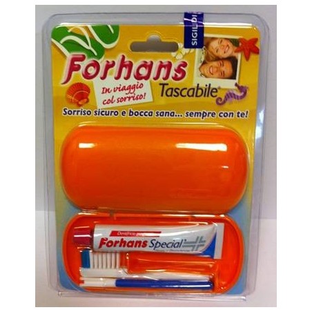 Uragme Forhans Travel Kit Tascabile Composto Da Spazzolino Da Viaggio + Forhans Special Pasta Dentifricia Tubetto 12,5 Ml