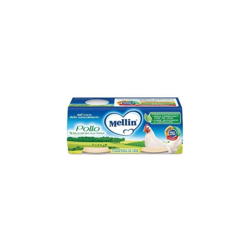 Danone Nutricia Soc. Ben. Mellin Omogeneizzato Pollo 2x120 G