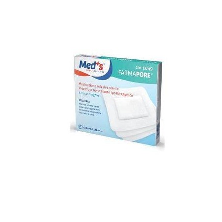 Farmac-zabban Medicazione Adesiva Meds 10x30 Cm 3 Pezzi