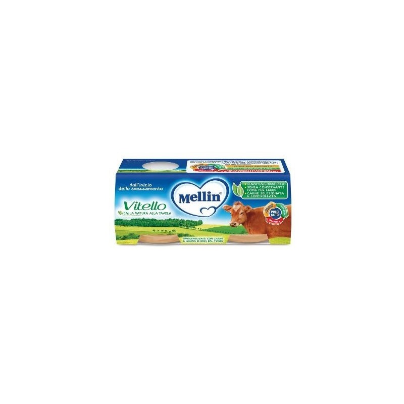 Danone Nutricia Soc. Ben. Mellin Omogeneizzato Vitello 2 X 120 G