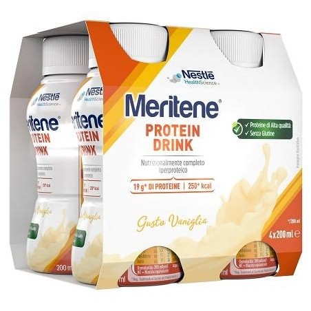 Nestle' It. Meritene Drink Vaniglia 4 Pezzi Da 200 Ml