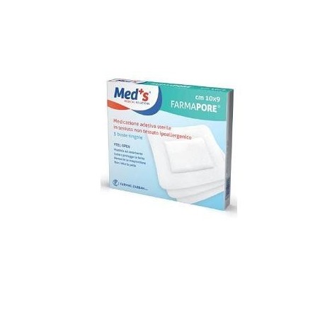 Farmac-zabban Medicazione Adesiva Meds 10x9 Cm 5 Pezzi